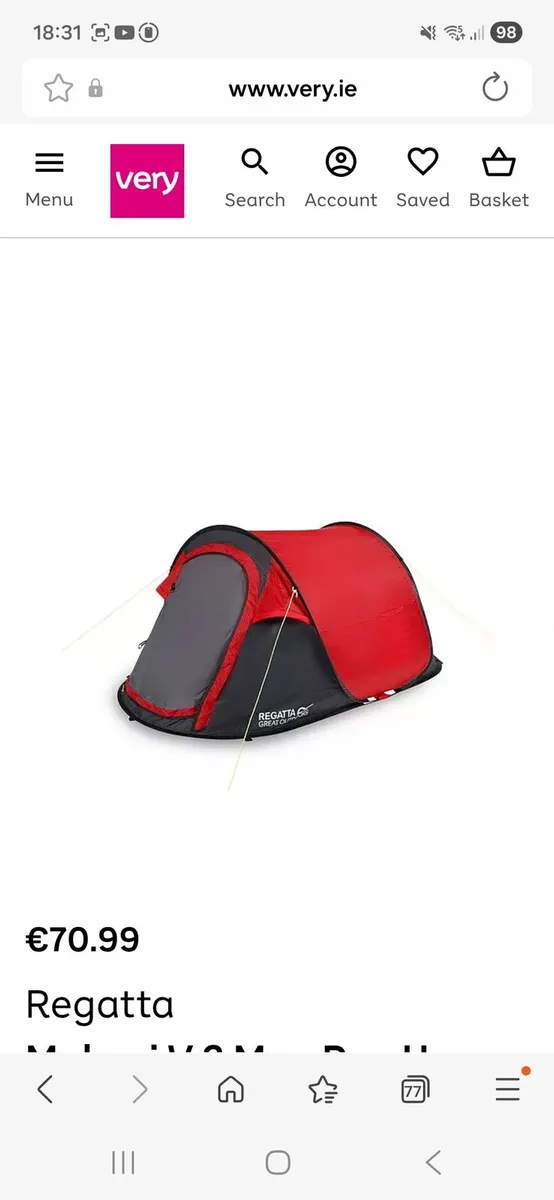 Malawi 2 man pop up tent - Image 3