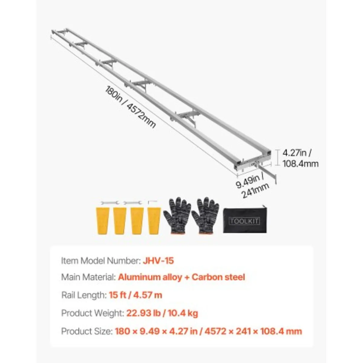 Rail Mill Guide System, 4.57 m 6 Crossbar Chainsaw - Image 2