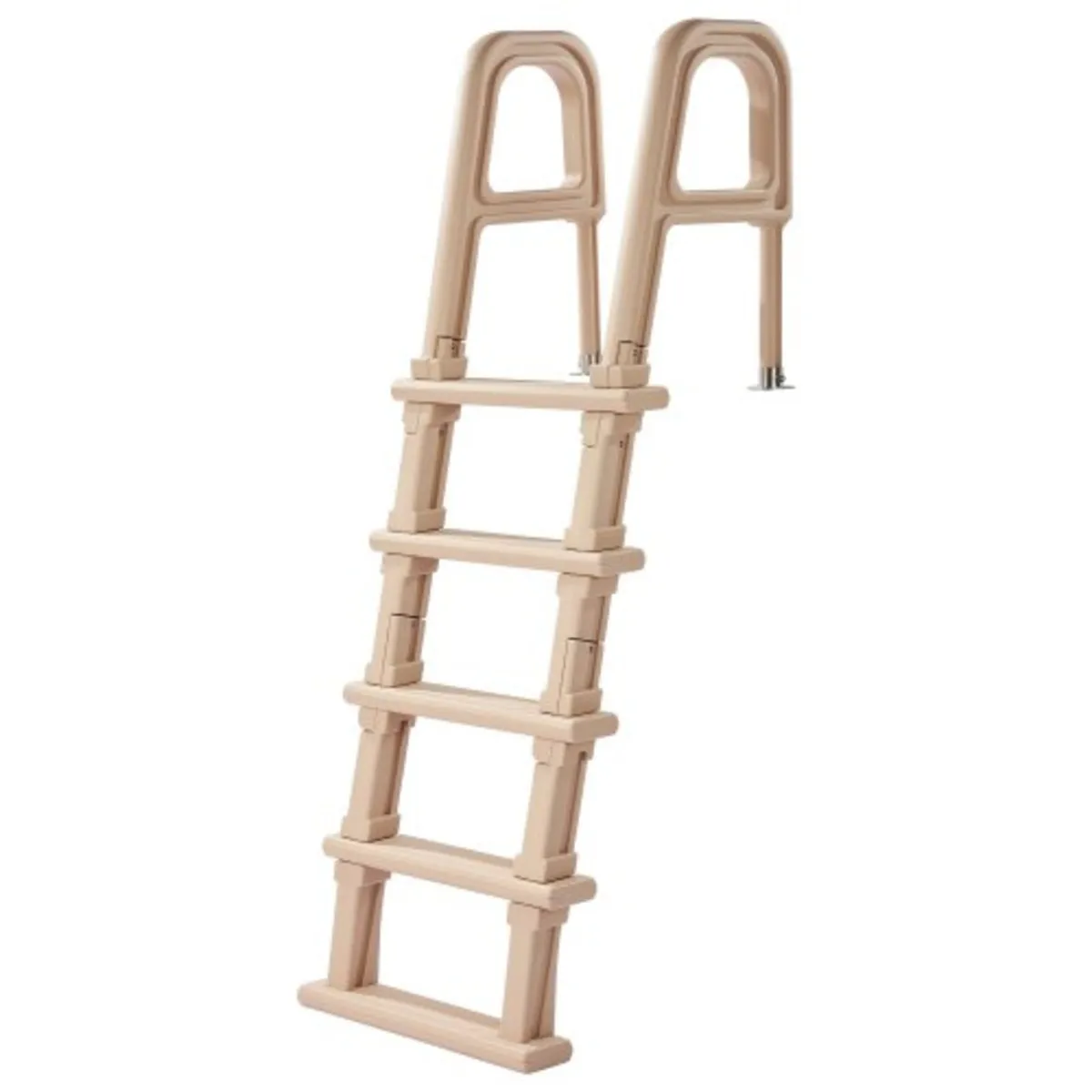 Swimming Pool Ladder, Inclined 5-Step Double Handr - Image 1