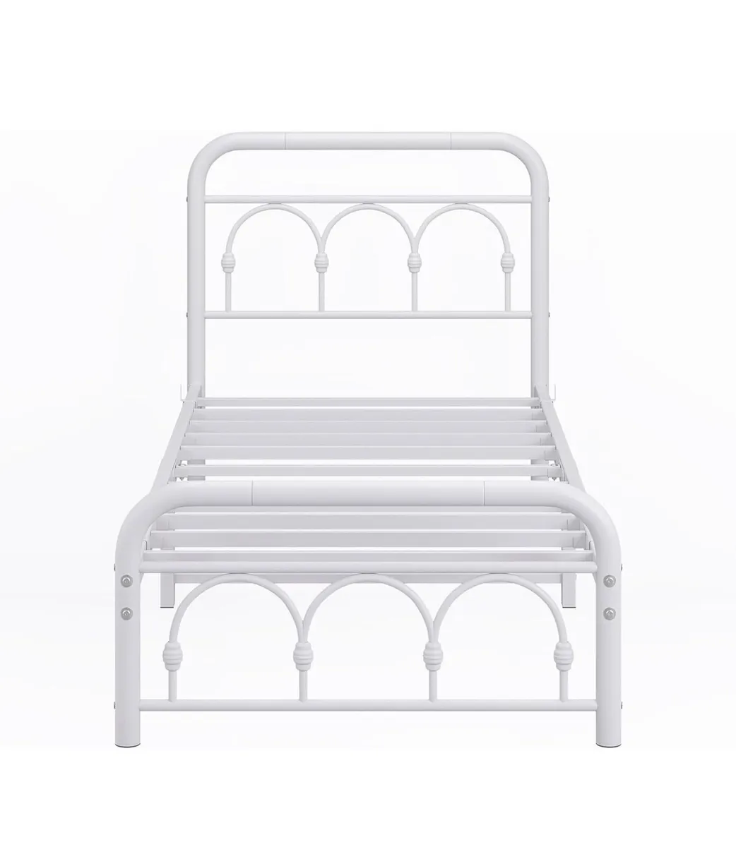 3ft Single Bed Frame with Headboard(90x190cm) - Image 3