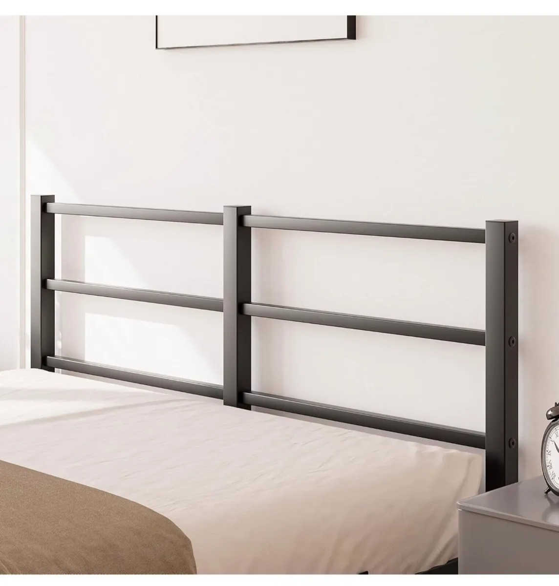 16cm Low Profile King Bed Frame with Headboard, 5f - Image 2