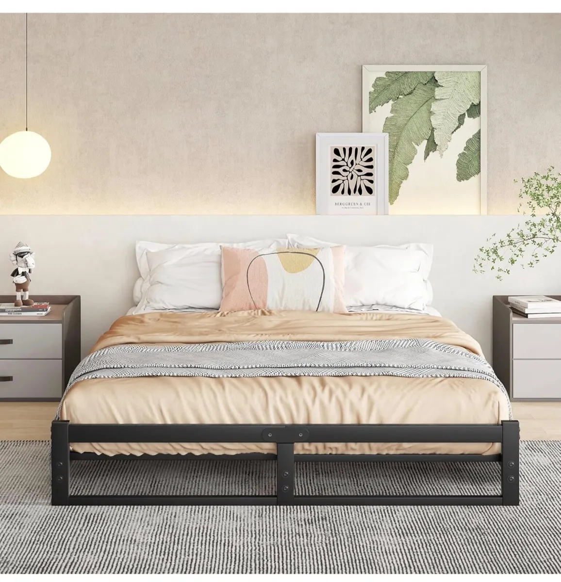 King Size Bed Frame,5ft Floor Bed Frame King Size - Image 1