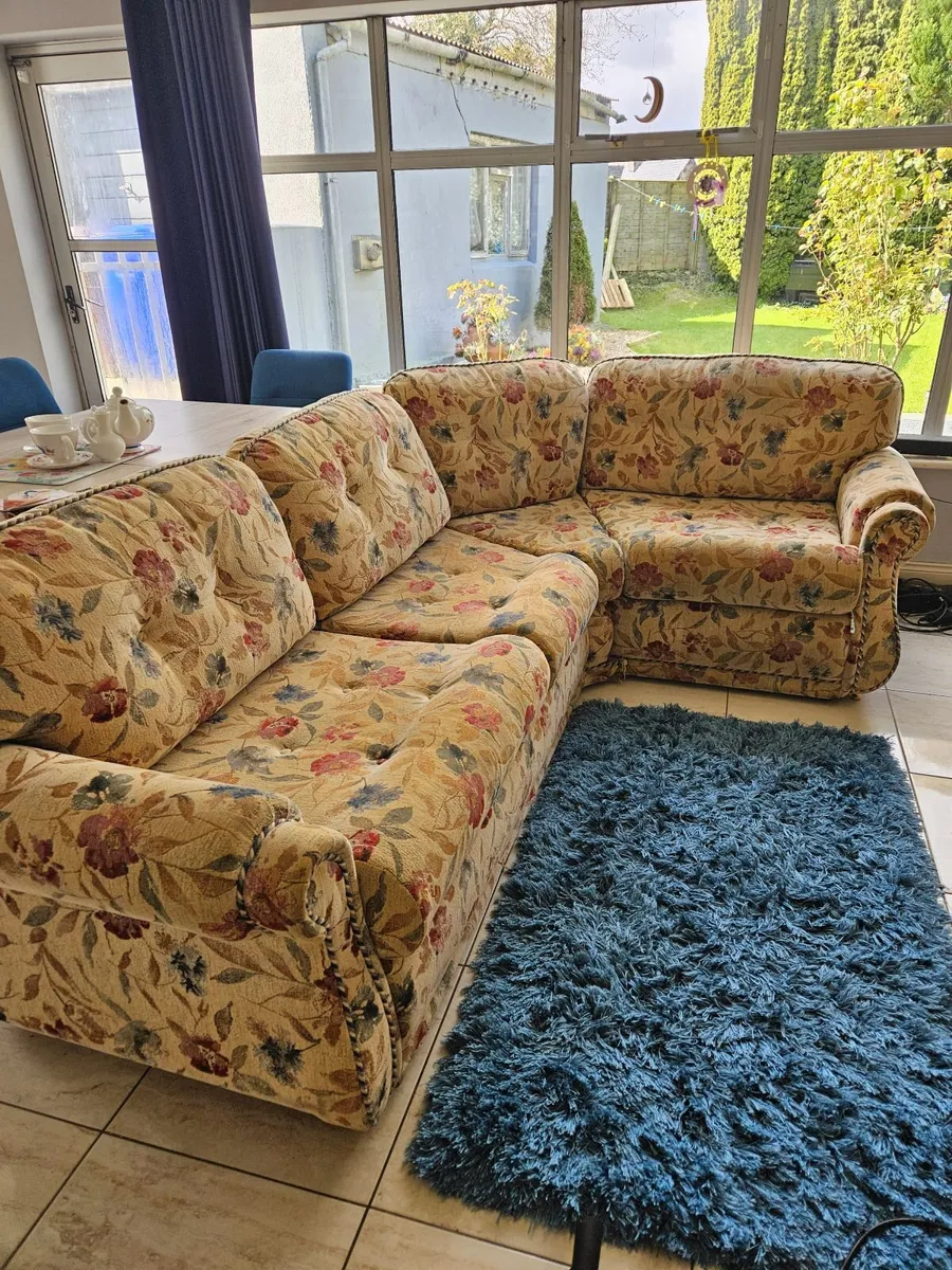 Corner sofa bed and chair - Image 3