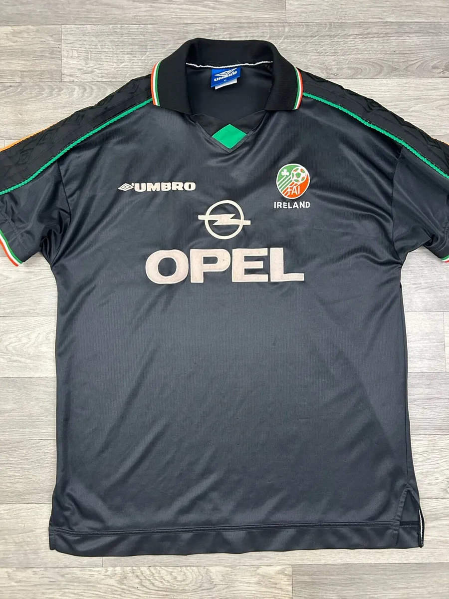 Vintage 1998 Umbro Ireland Away Jersey Shirt XL - Image 2