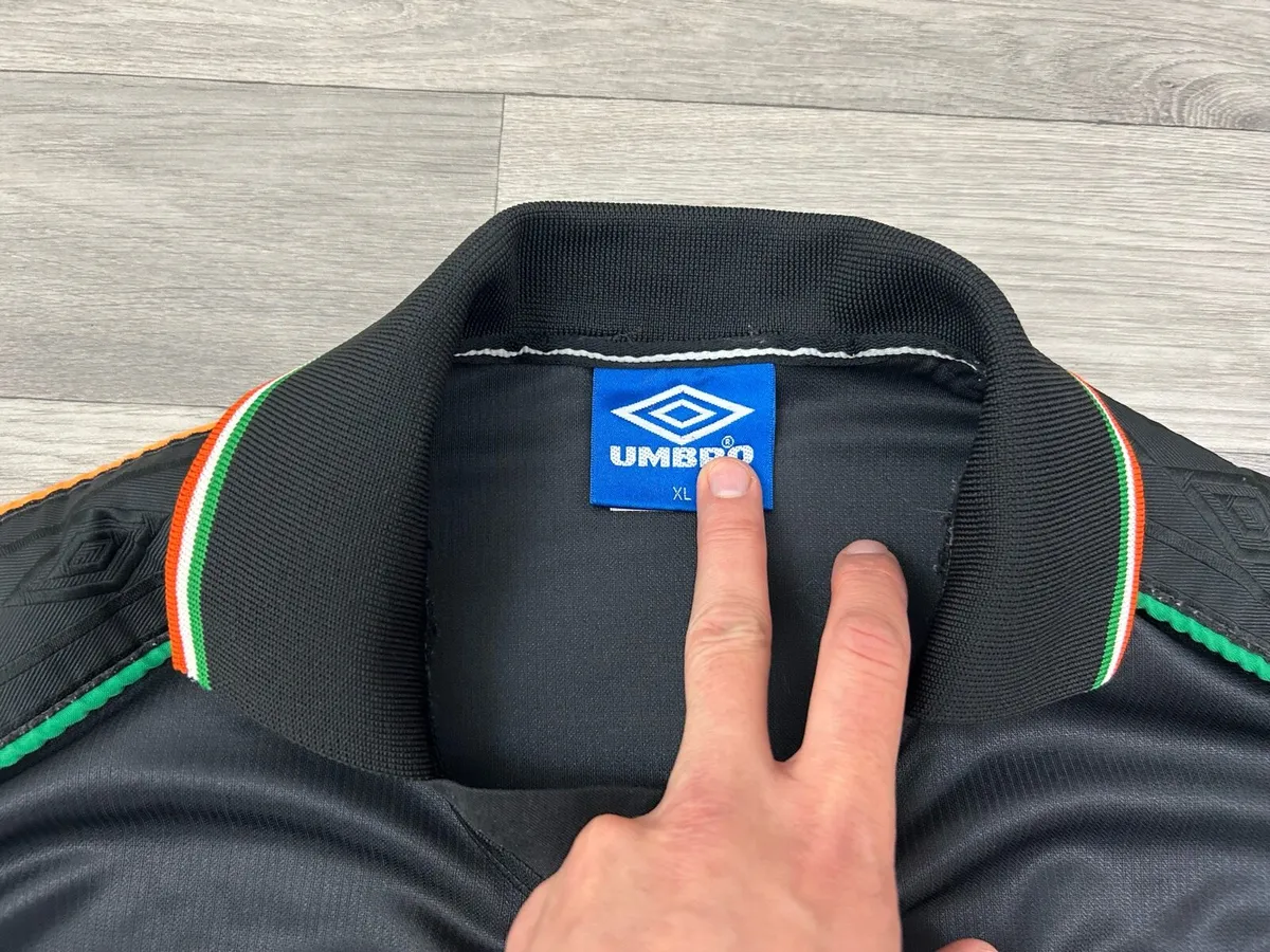 Vintage 1998 Umbro Ireland Away Jersey Shirt XL - Image 4