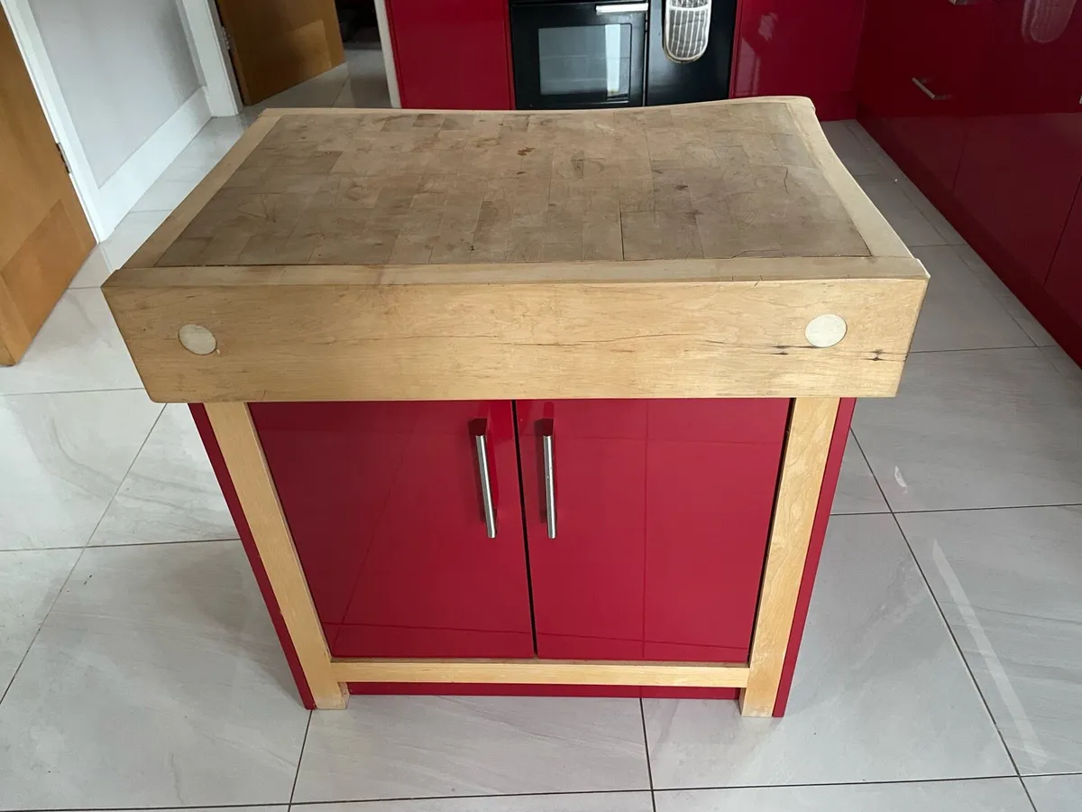 Butchers Block Kitchen Island - Image 1