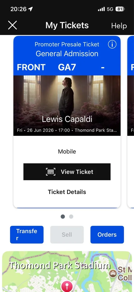 Concert tickets x 2 - Image 1