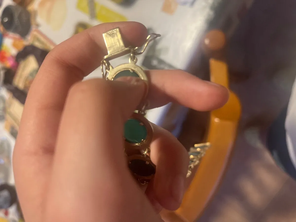 Gold & Jade Bracelet - Image 3