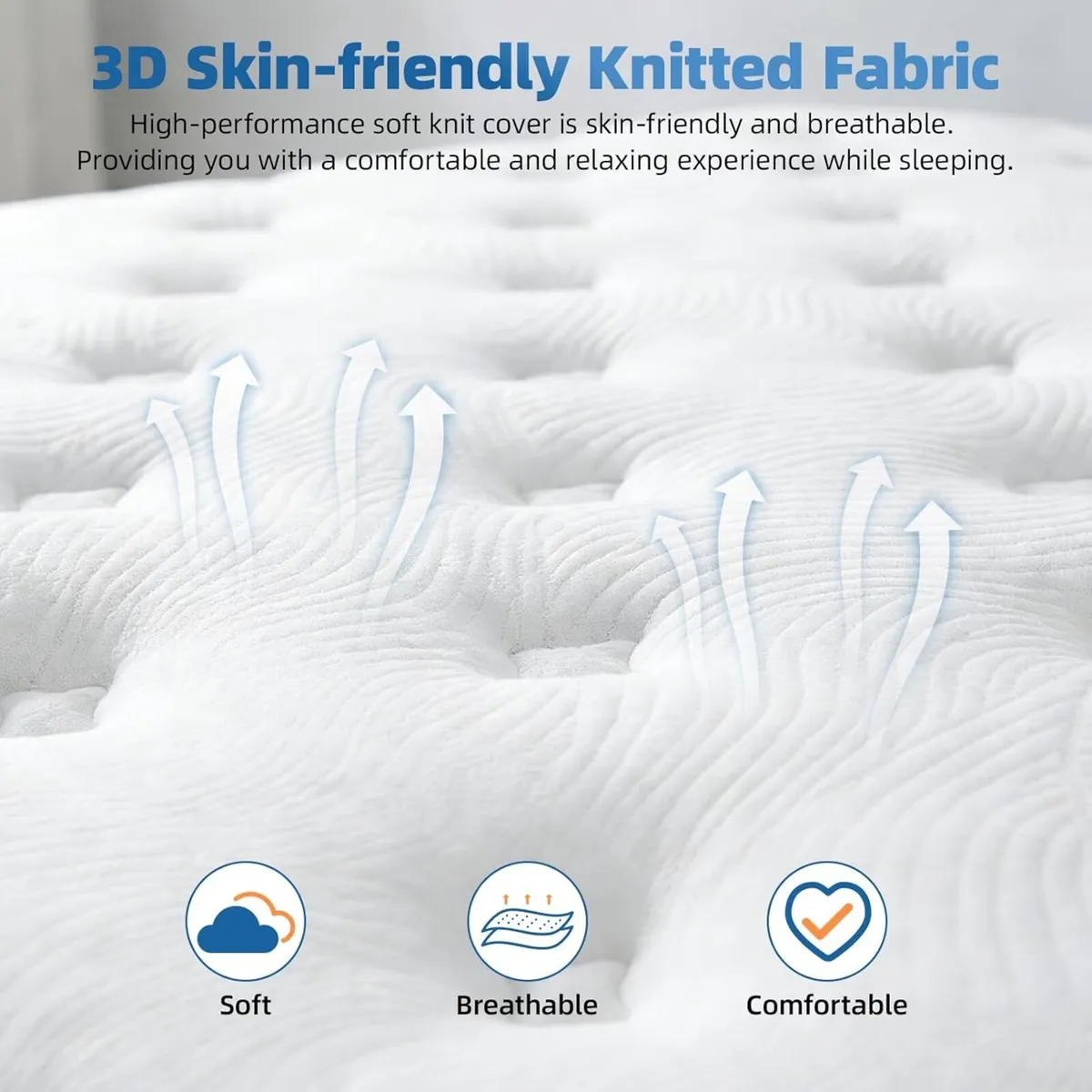 Single Mattress - 3FT 10 Inch Memory Foam with - Image 4