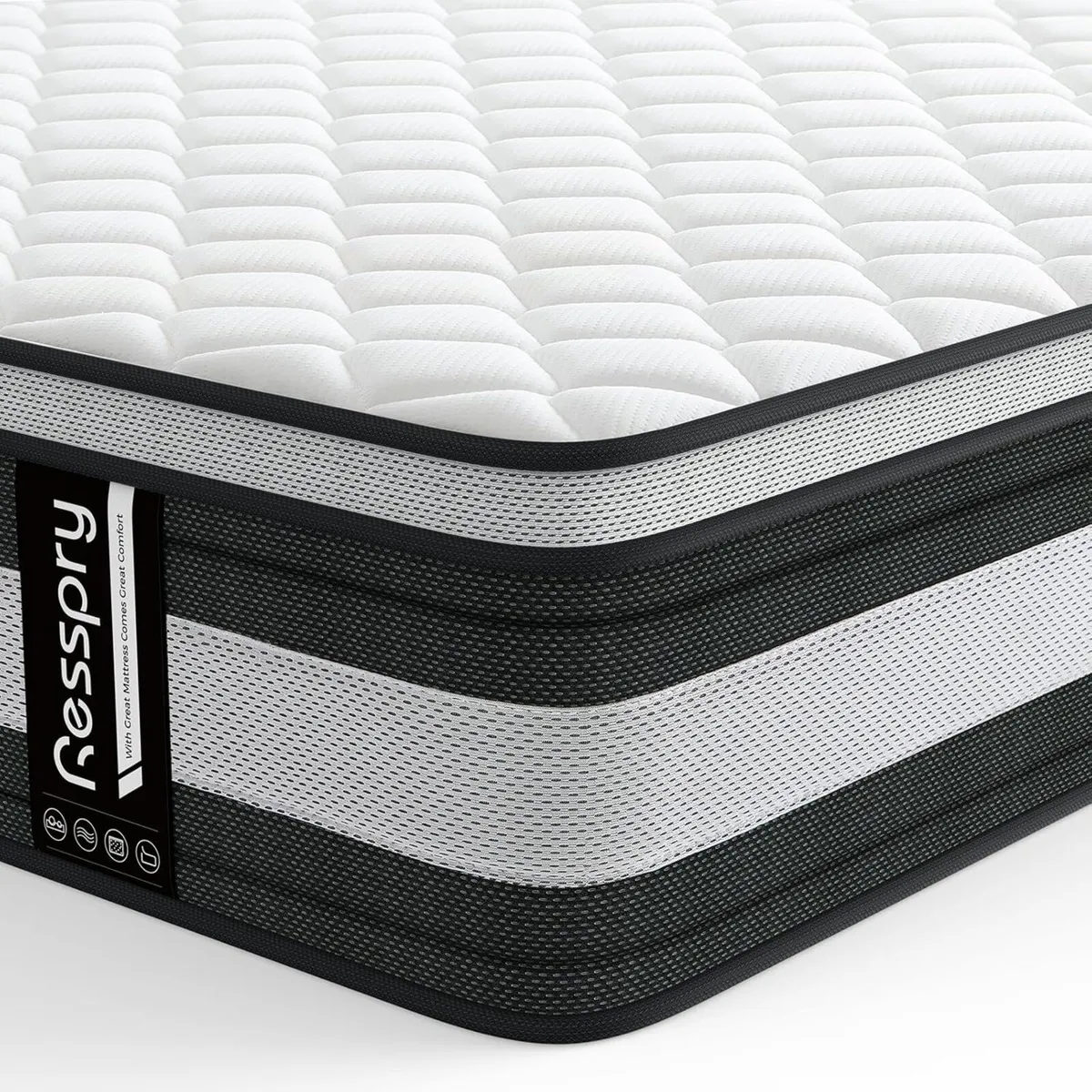 Small Double Mattress 27 CM Hybrid With Breathable - Image 1