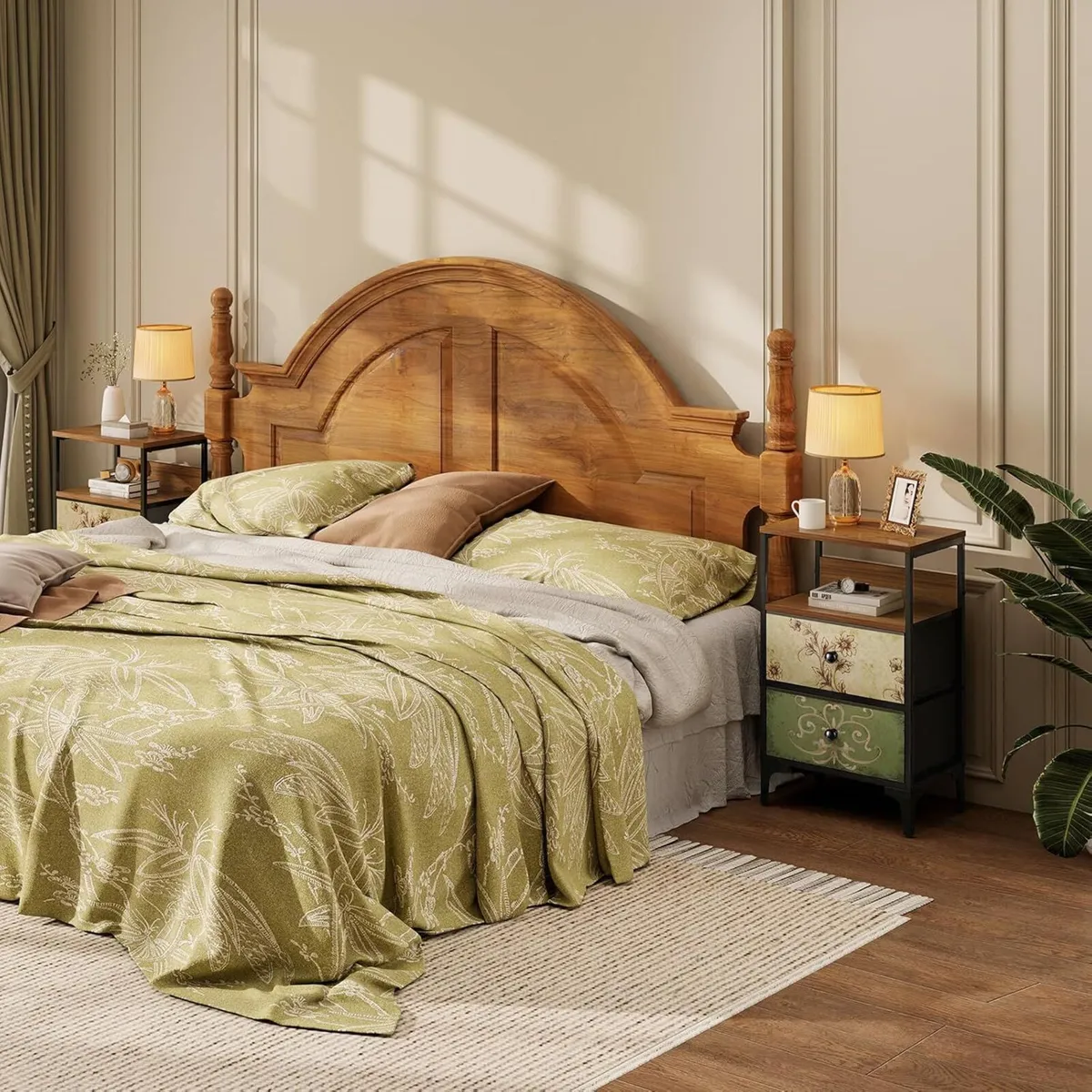 Bedside Tables set of 2 Bed Side Table for - Image 2