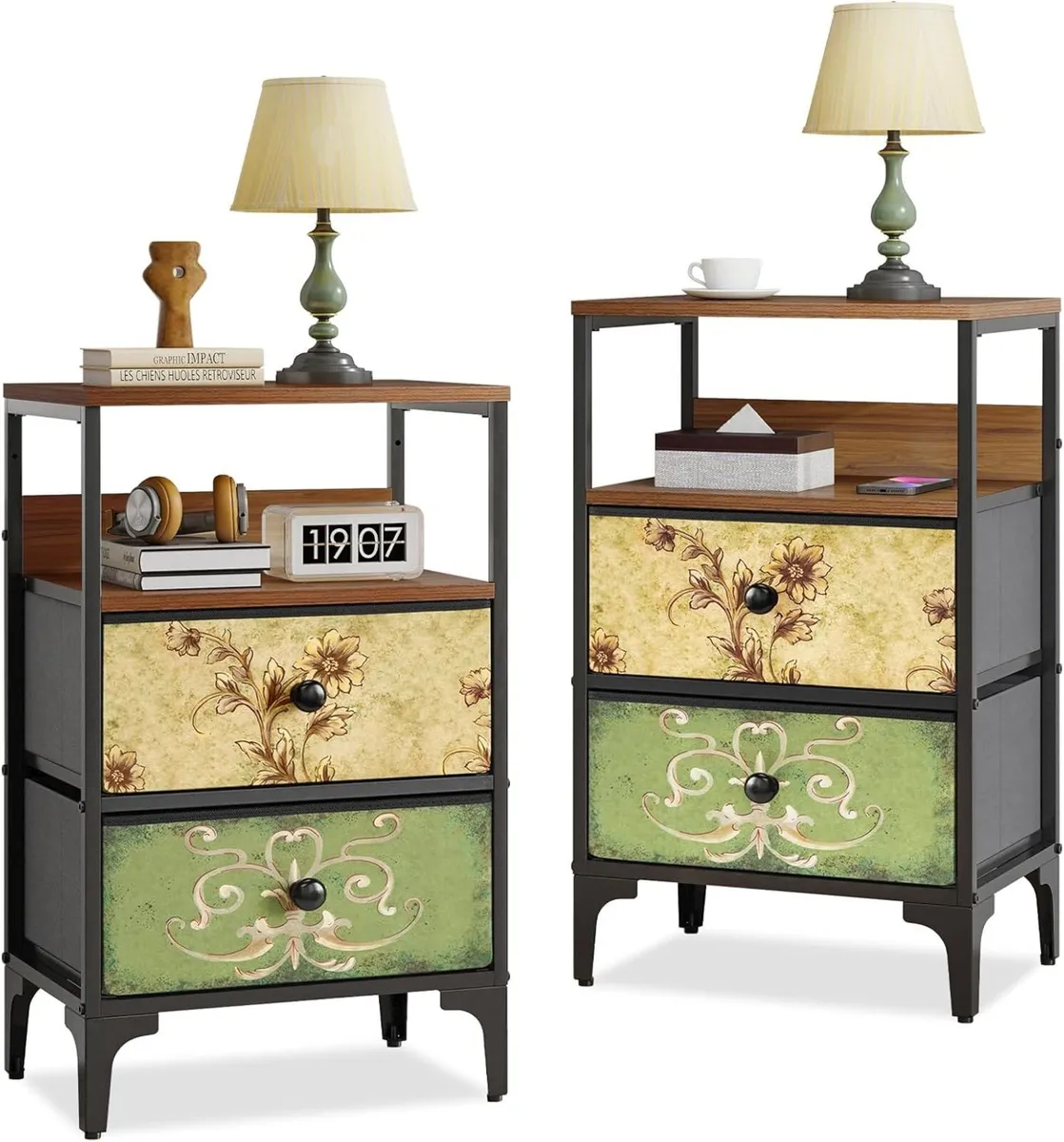 Bedside Tables set of 2 Bed Side Table for - Image 1