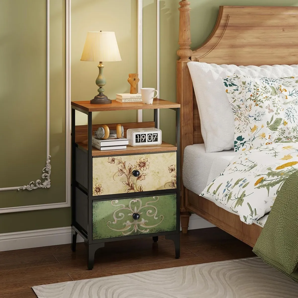 Bedside Tables set of 2 Bed Side Table for - Image 4