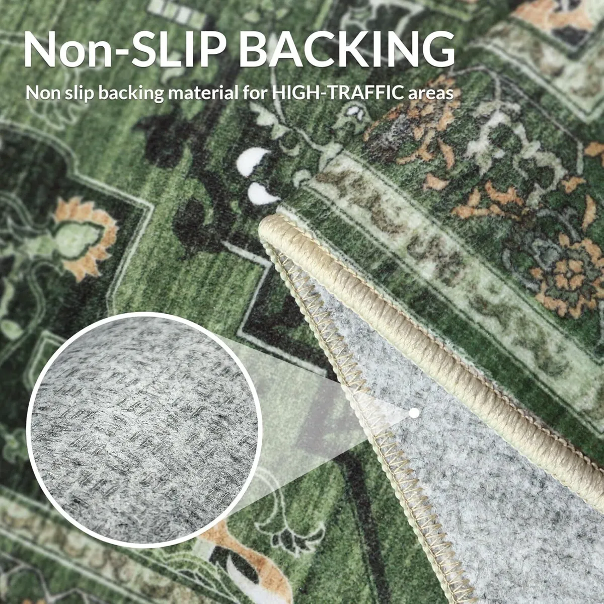 Rugs Living Room 200x290cm – Large Washable Short - Image 2