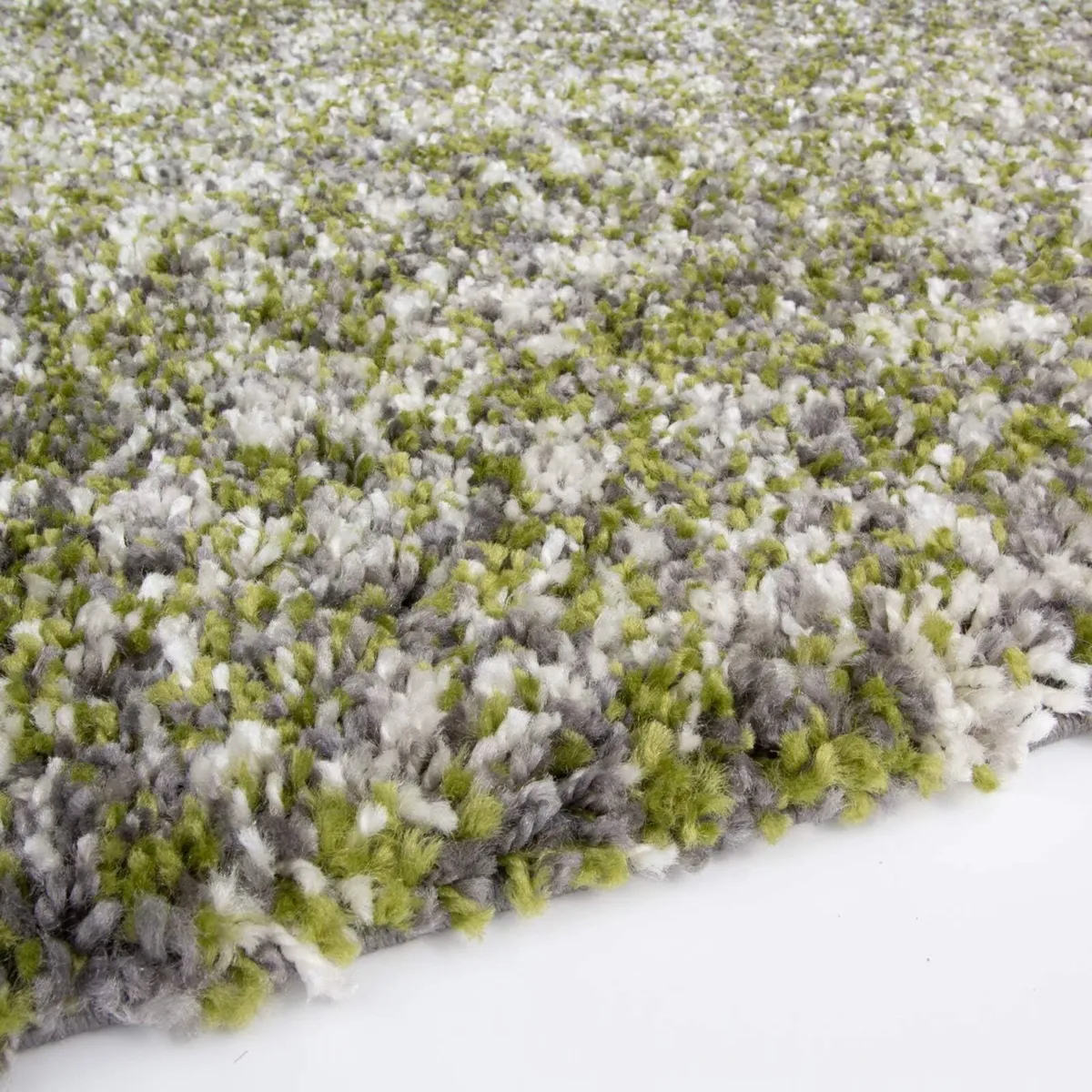 Dark Forest Green Speckled Thick Shaggy Shag Rug - Image 3