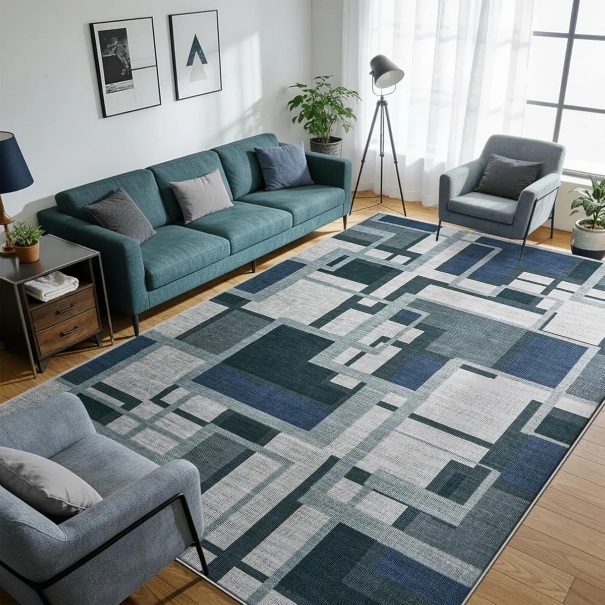 Large Rugs for Living Room 160x230 cm - Printed - Image 1