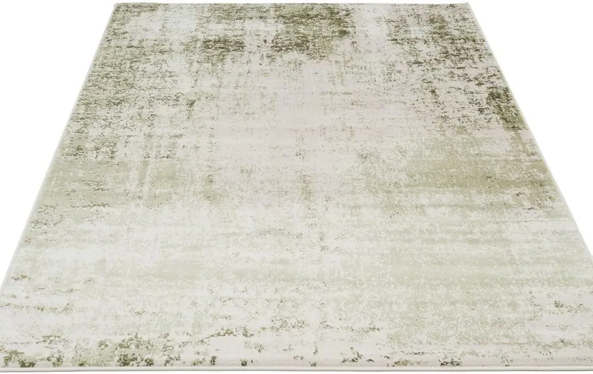 Modern Green Distressed Abstract Living Room Area - Image 3