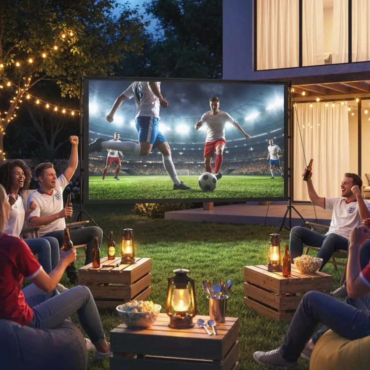 Projection Screen 304.8 cm 16:9 HD 4K/8K, 160° Vie - Image 3