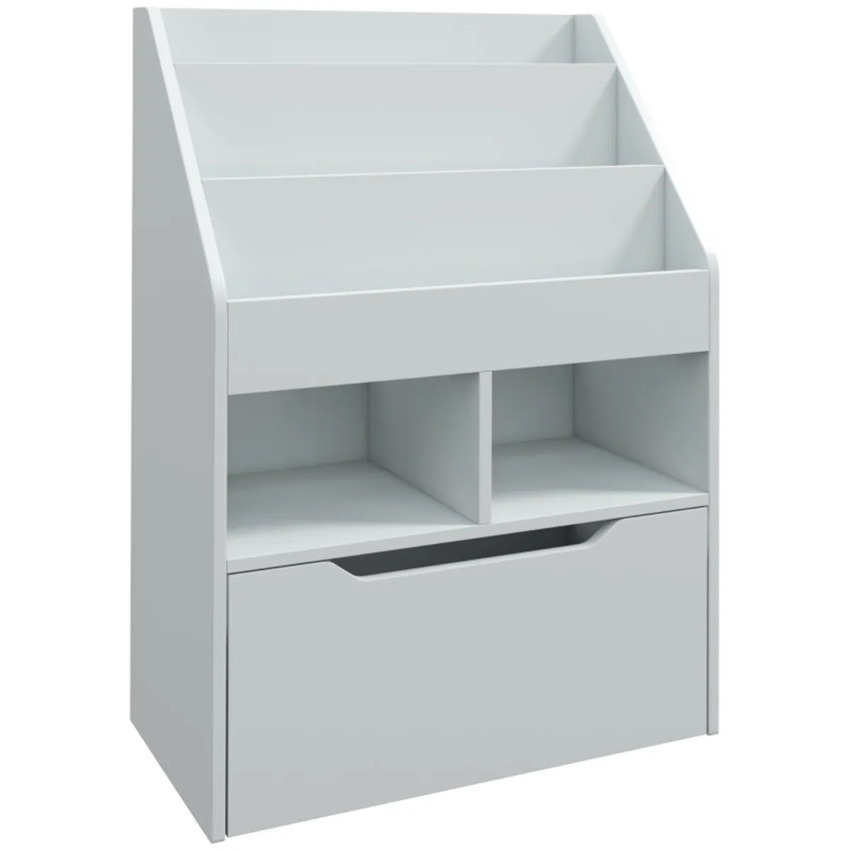 Kids' shelf with drawer, bookshelf with compartmen - Image 1