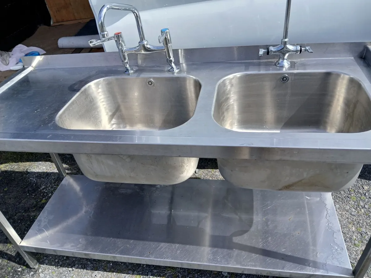 Staneless steel cabbibet  double sink unit - Image 2