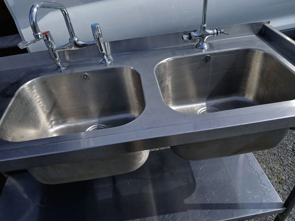 Staneless steel cabbibet  double sink unit - Image 4