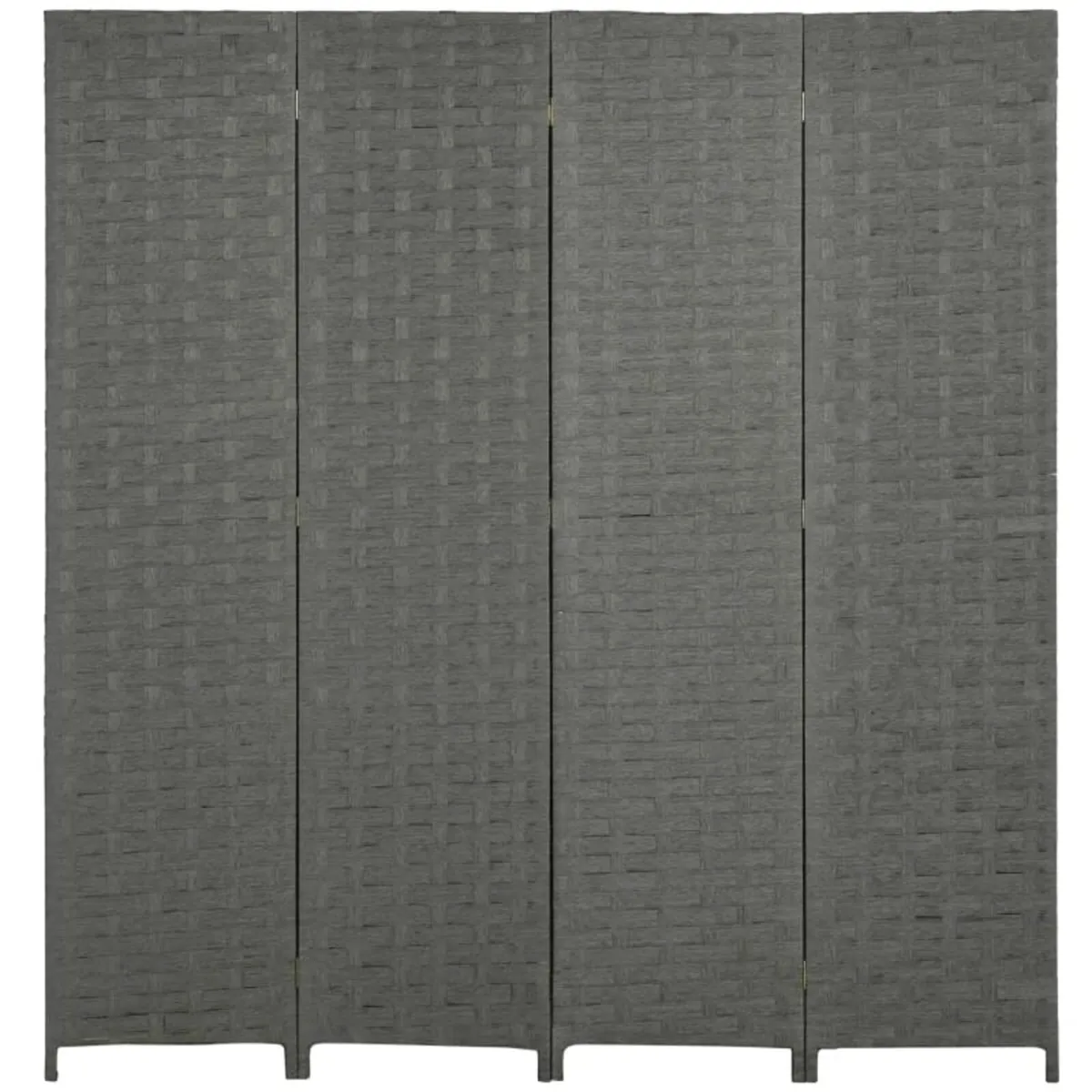 4-Panel Room Dividers, Wave Fibre Freestanding Fol - Image 2