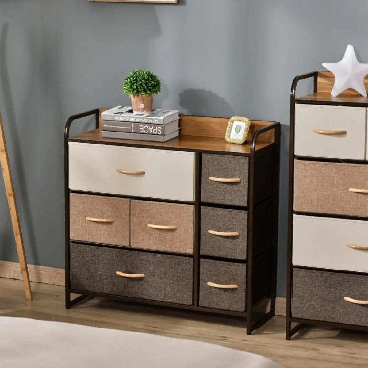 7-Drawer Dresser, Fabric Chest of Drawers, 3-Tier - Image 3