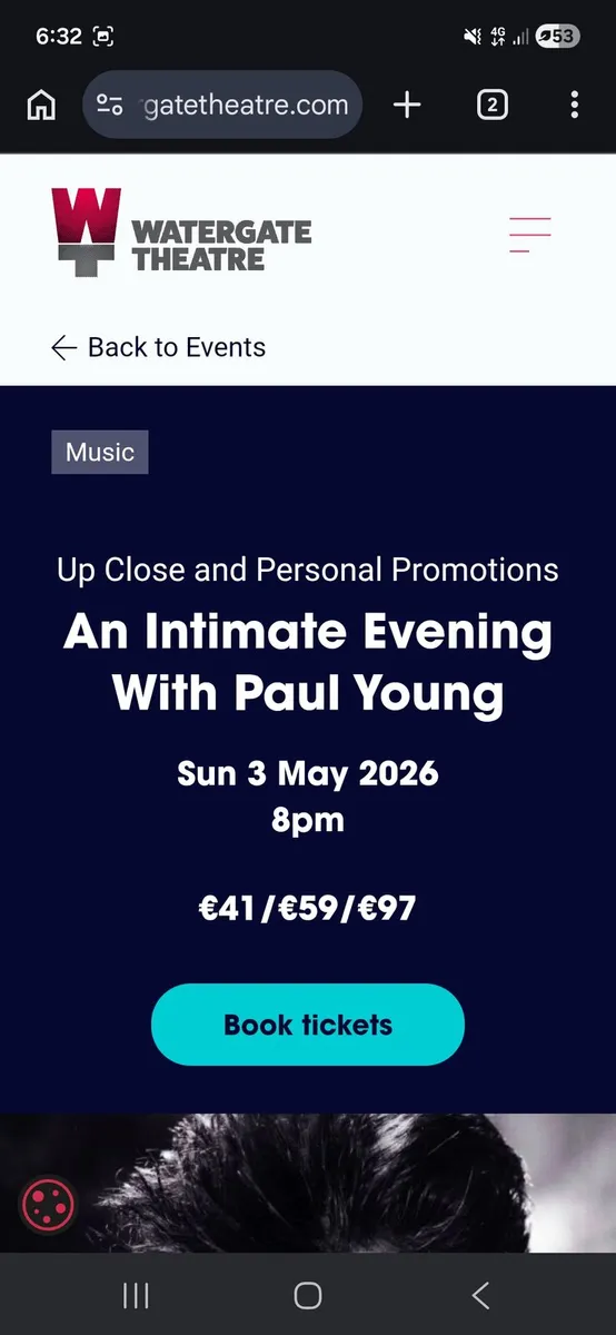 Paul Young tickets - Image 1