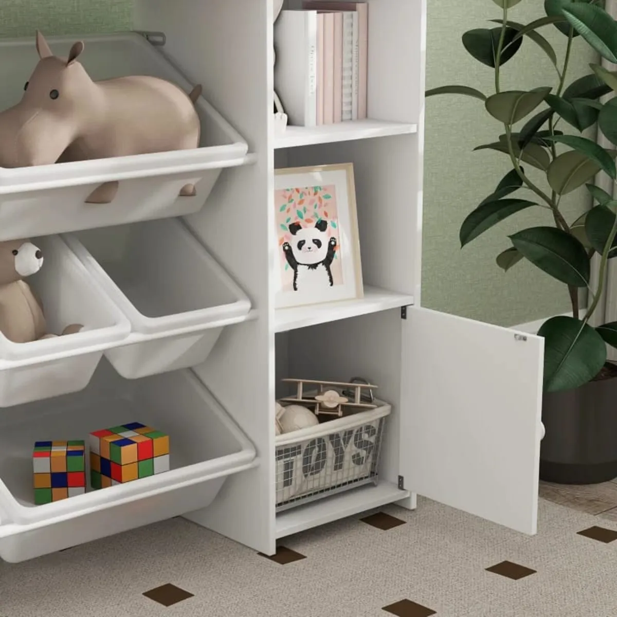 Children's storage shelf, shelf for toys and books - Image 4