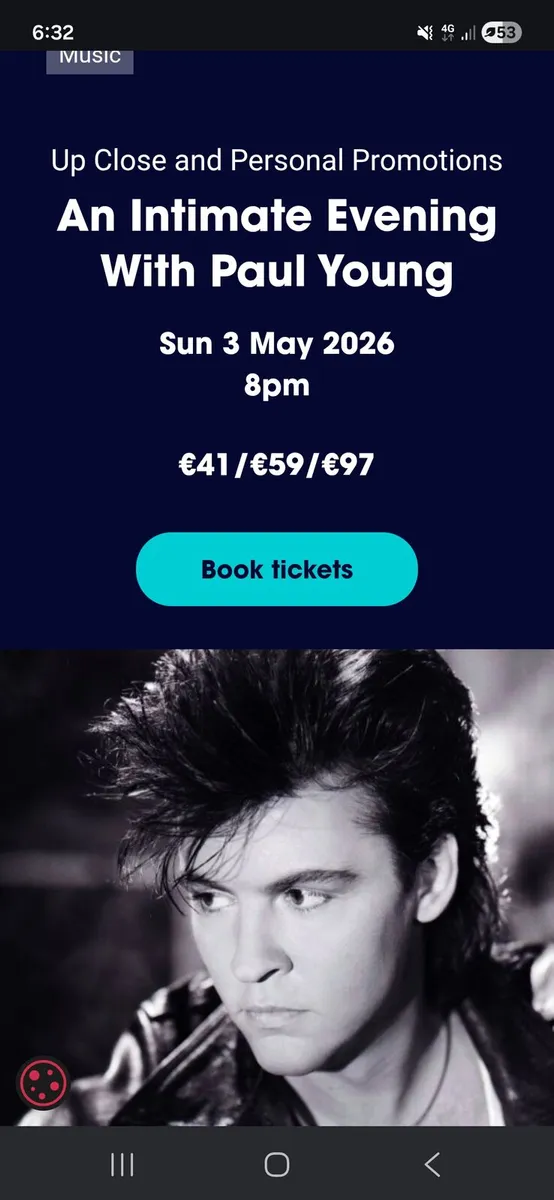 Paul Young tickets - Image 2