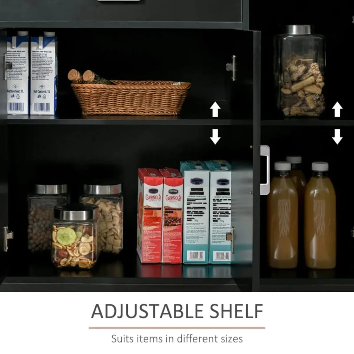 Sideboard Buffet, Storage Cabinet with Drawer, 3 D - Image 4