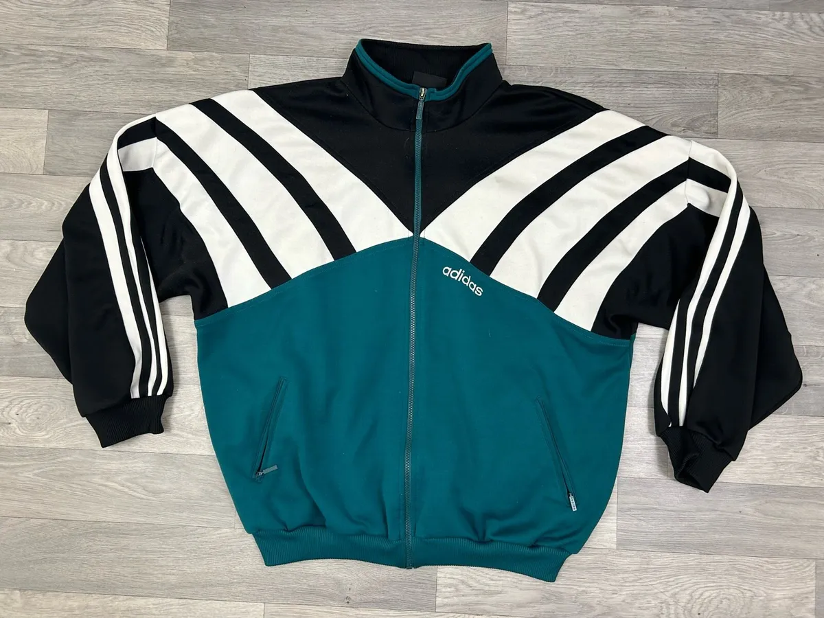 Vintage 90s Adidas Track Jacket Mens XXL - Image 1