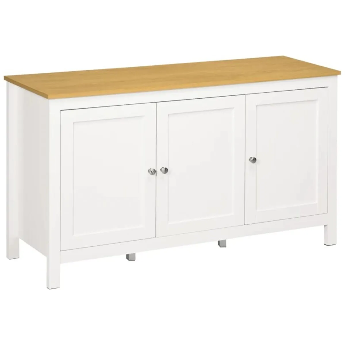 Buffet storage cabinet with 3 doors 2 adjustable s - Image 2