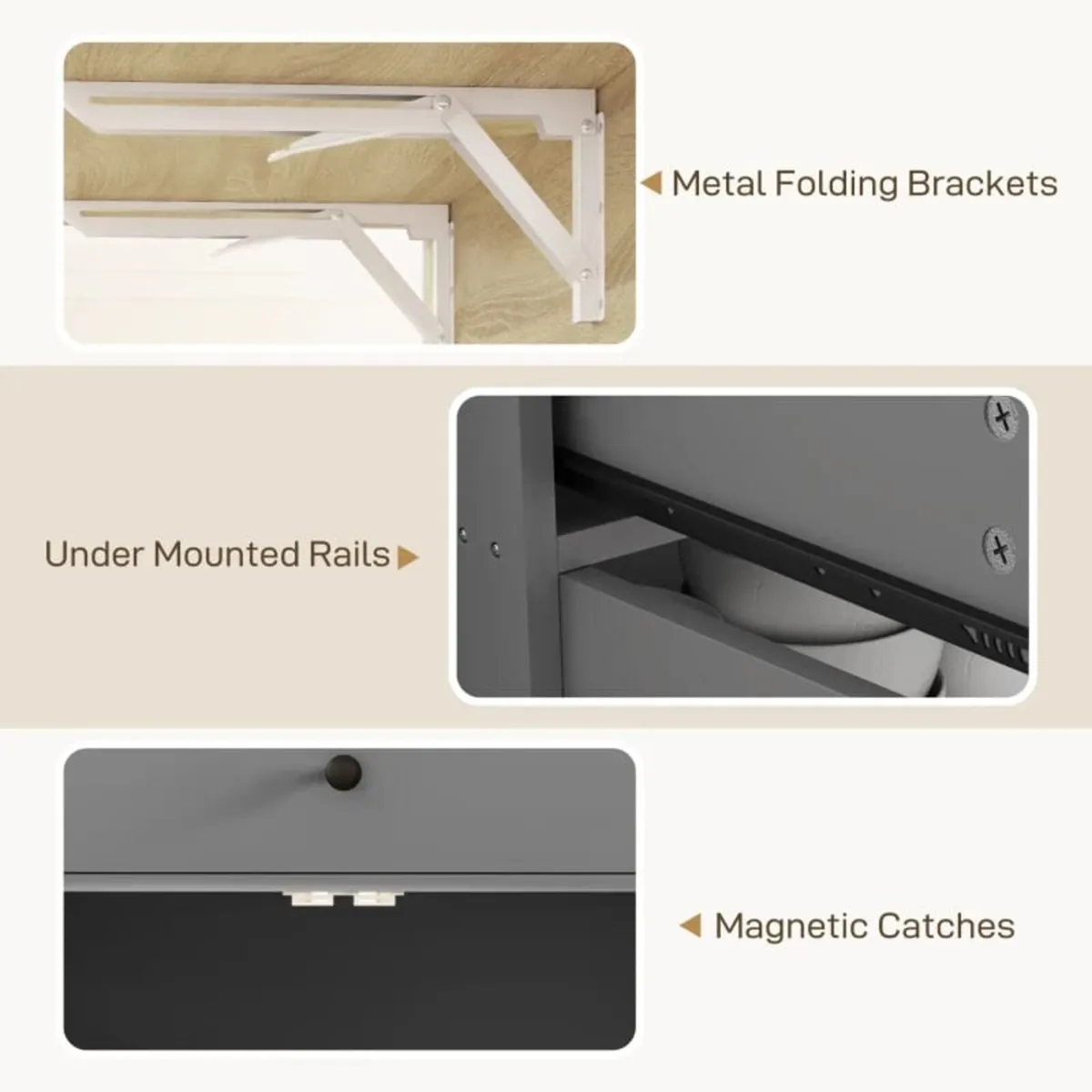 Kitchen trolley on wheels, Kitchen island with dra - Image 3