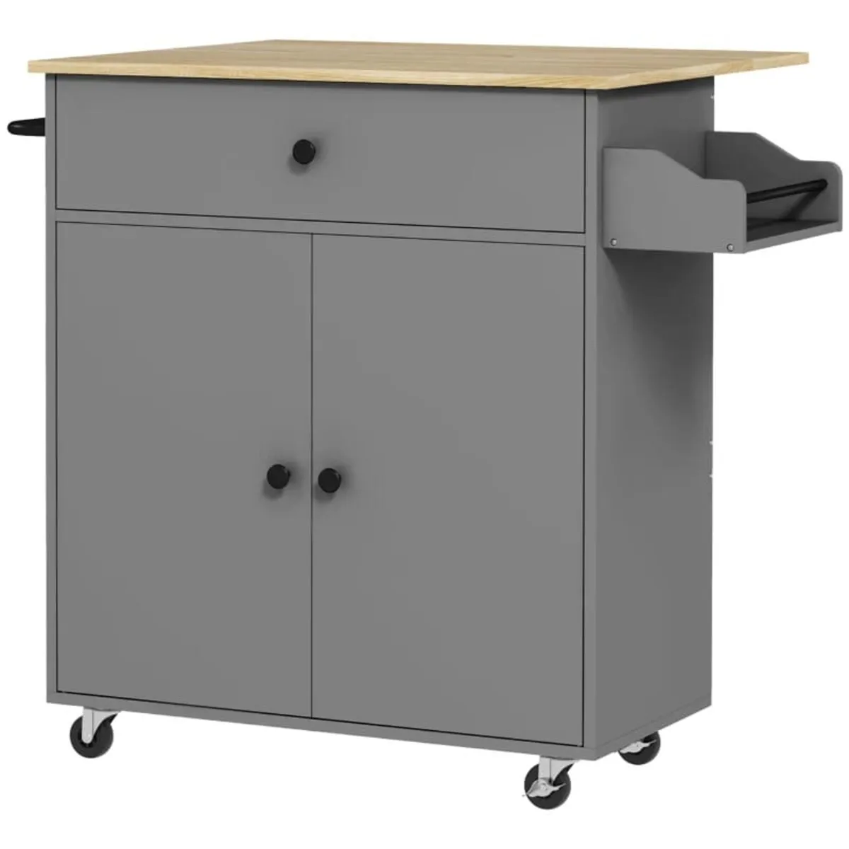 Kitchen trolley on wheels, Kitchen island with dra - Image 4