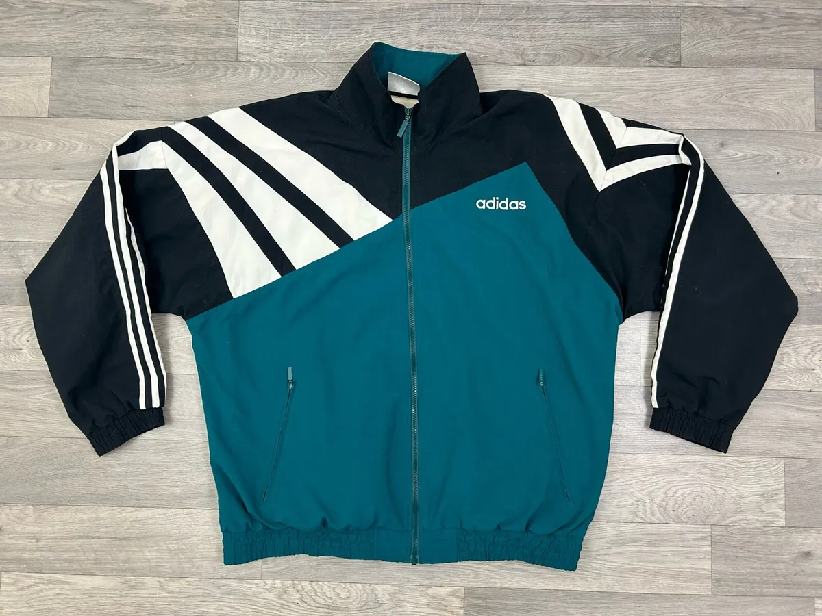 Vintage 80s/90s Adidas Track Jacket Mens Large - Image 1