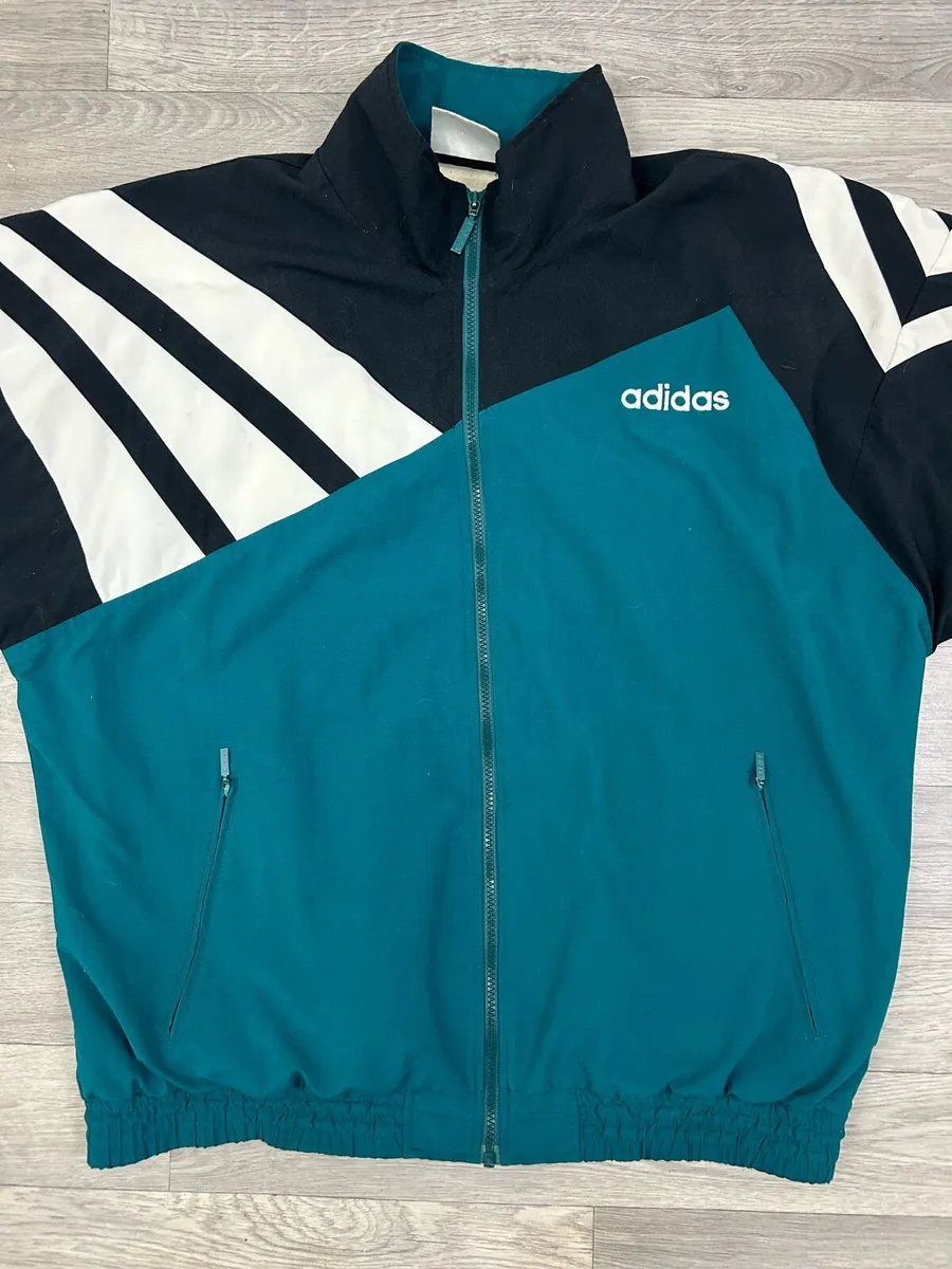 Vintage 80s/90s Adidas Track Jacket Mens Large - Image 2