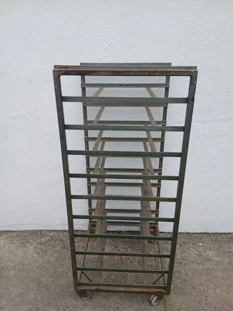 Steel Shelving unit On Castor Wheels - Image 2