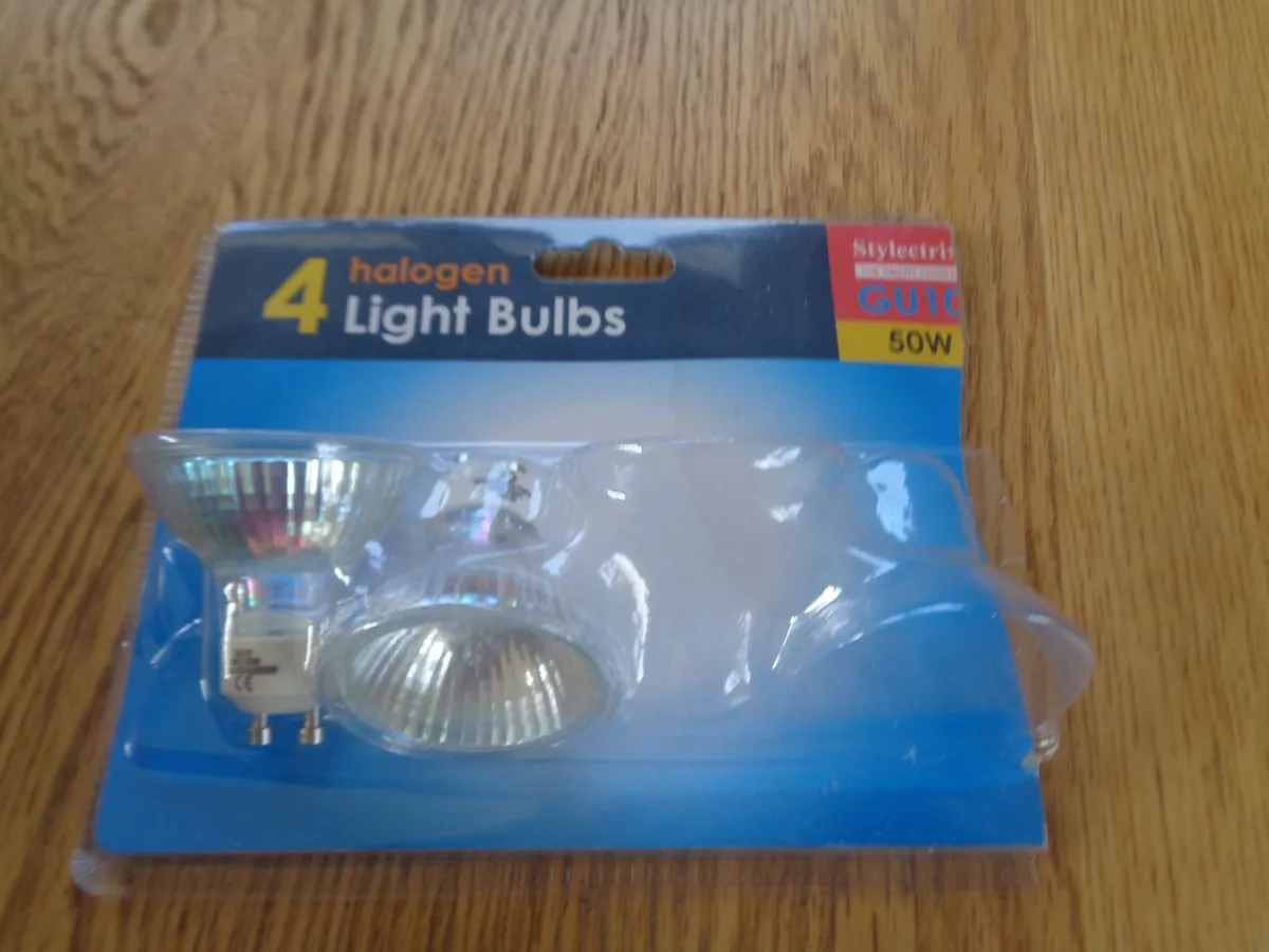 50 Wat Halogen Light Bulbs x 2 for sale - Image 1