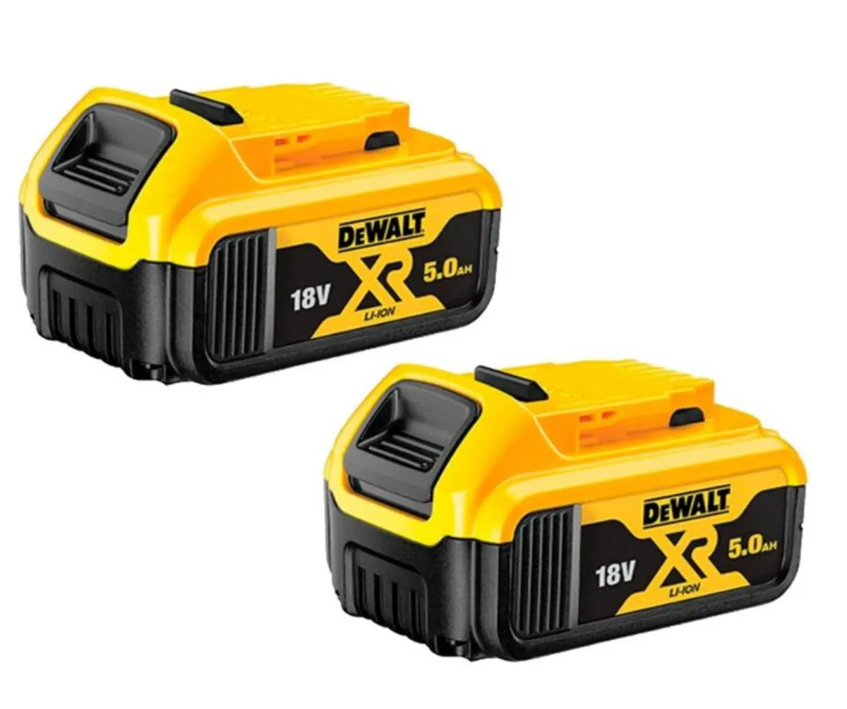 DeWalt DCB184 18V 5.0Ah XR Li-Ion Batteries x 2