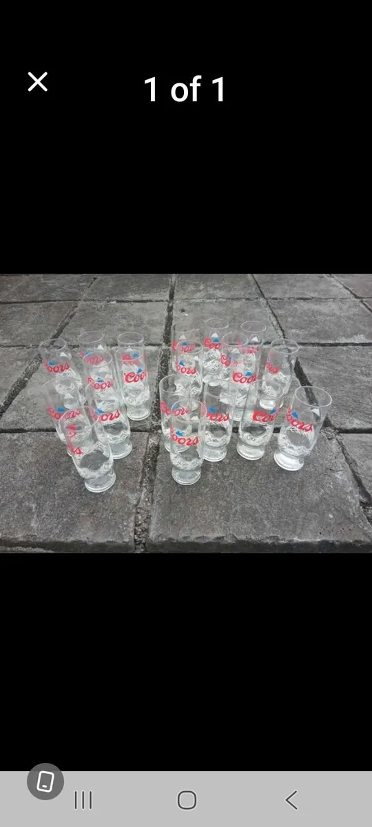 20 COORS PINT GLASSES