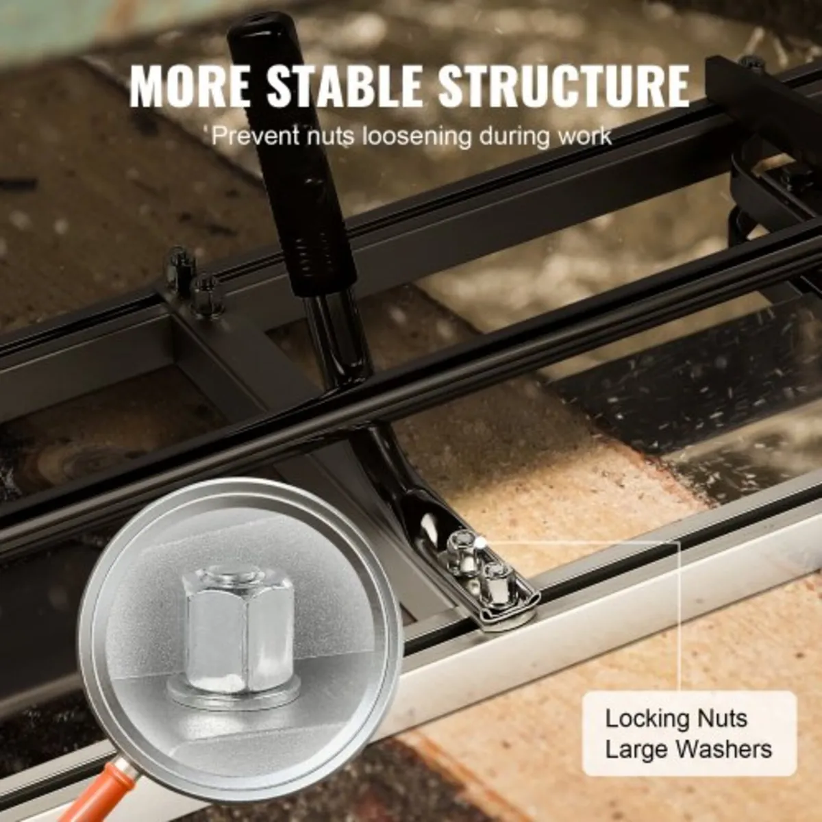 Portable Sawmill 35.6cm-91.4cm Guide Bar Galvanize - Image 3