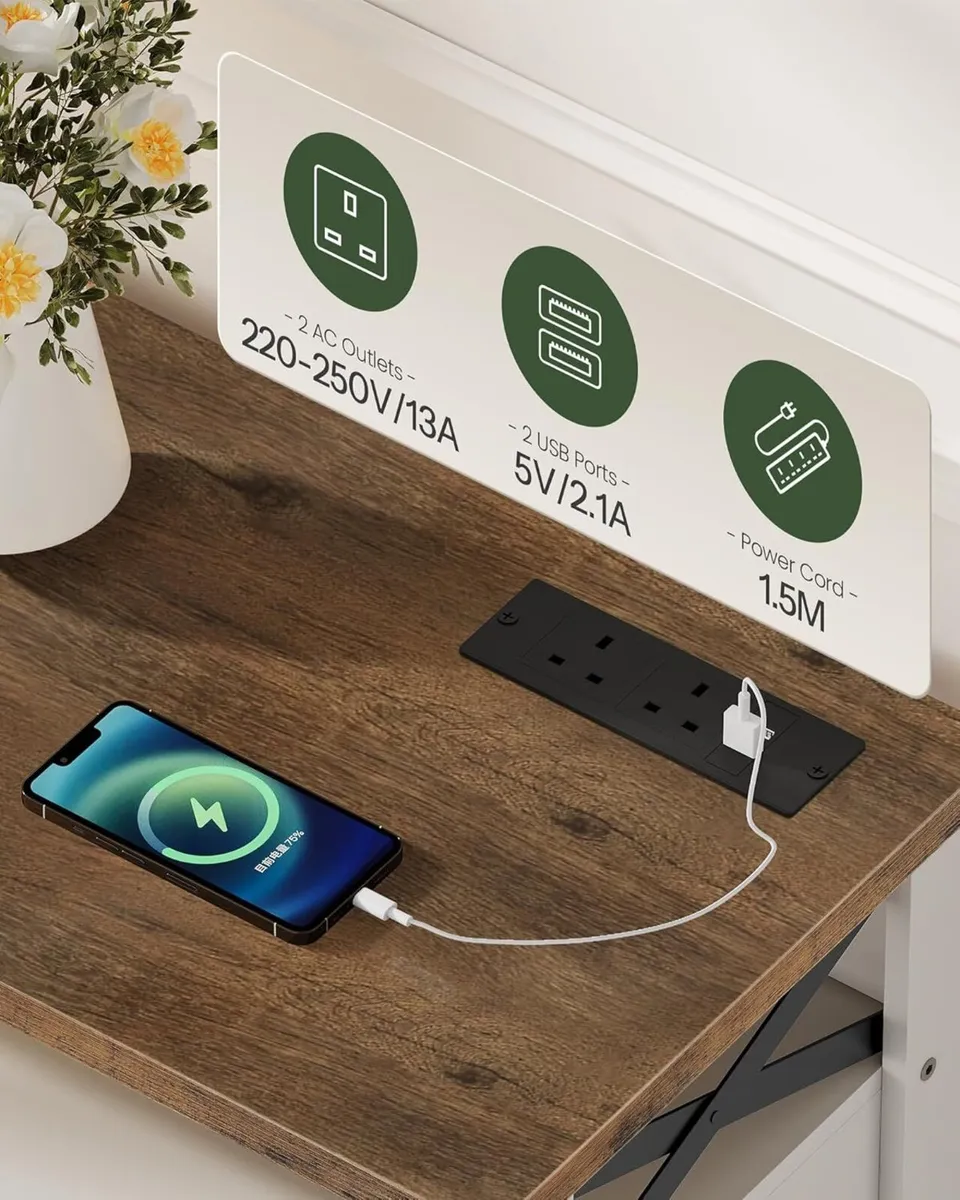 Vintage Console Table Farmhouse Kitchen Sideboard - Image 3