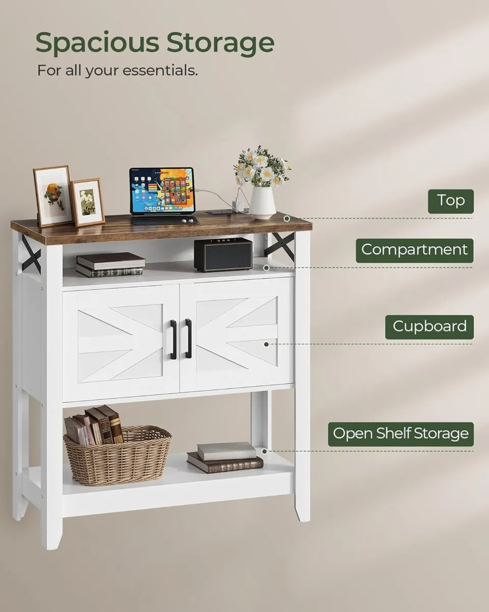 Vintage Console Table Farmhouse Kitchen Sideboard - Image 4