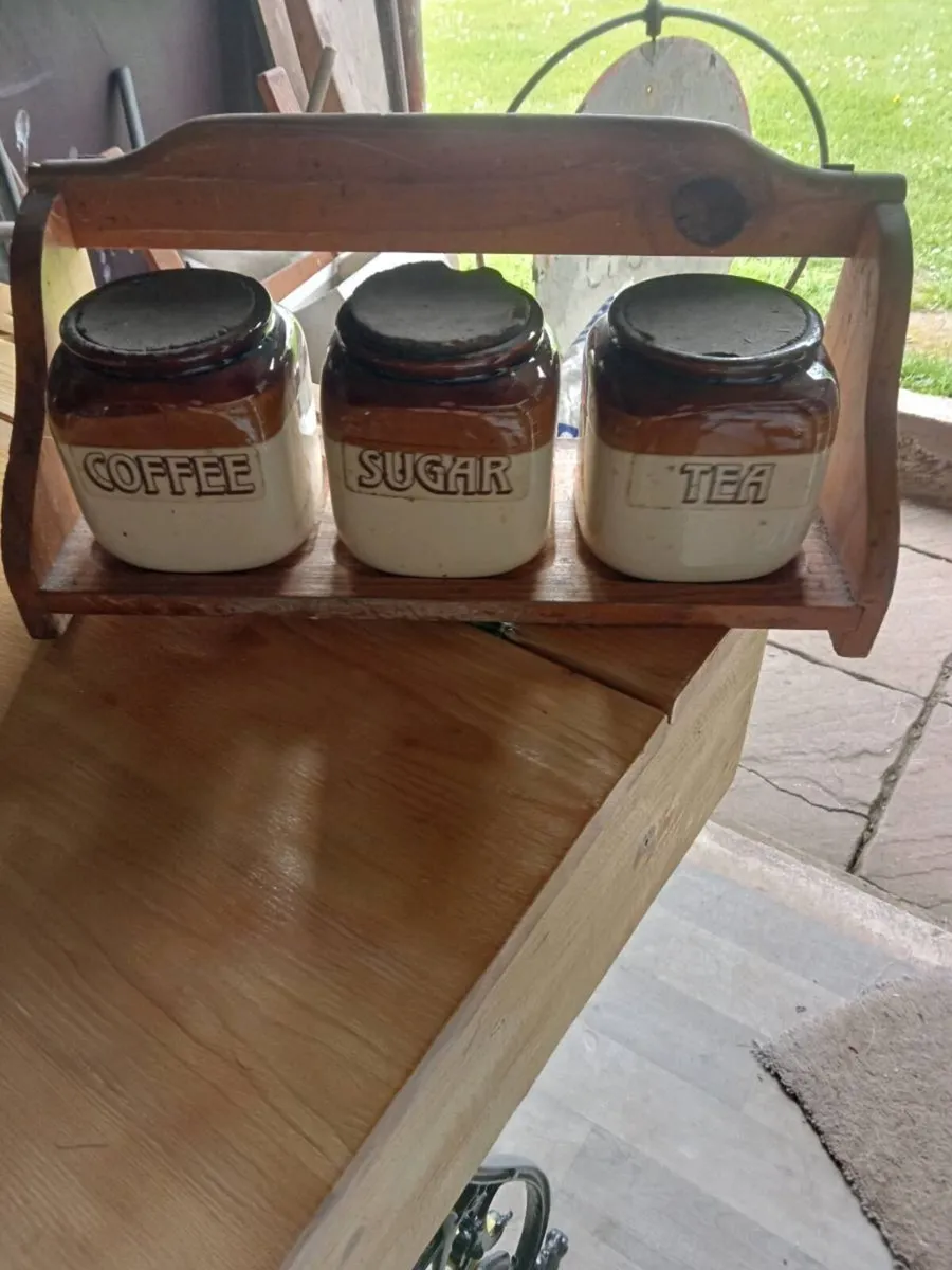 Old tea coffee and sugar set - Image 1