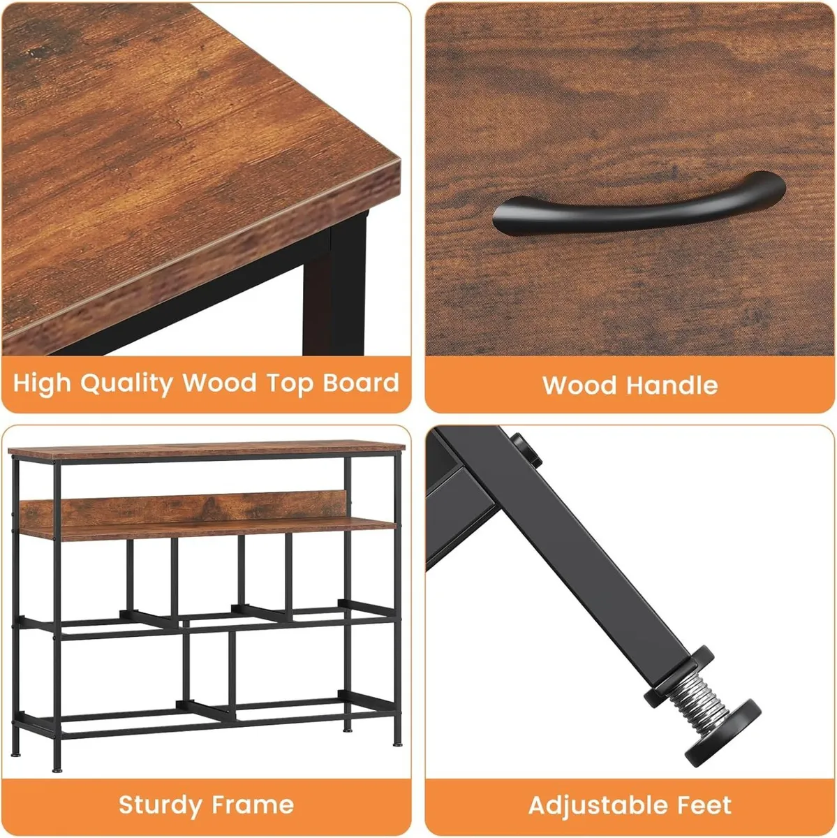 Chest of Drawers 5 Dresser with TV Stand Metal - Image 4