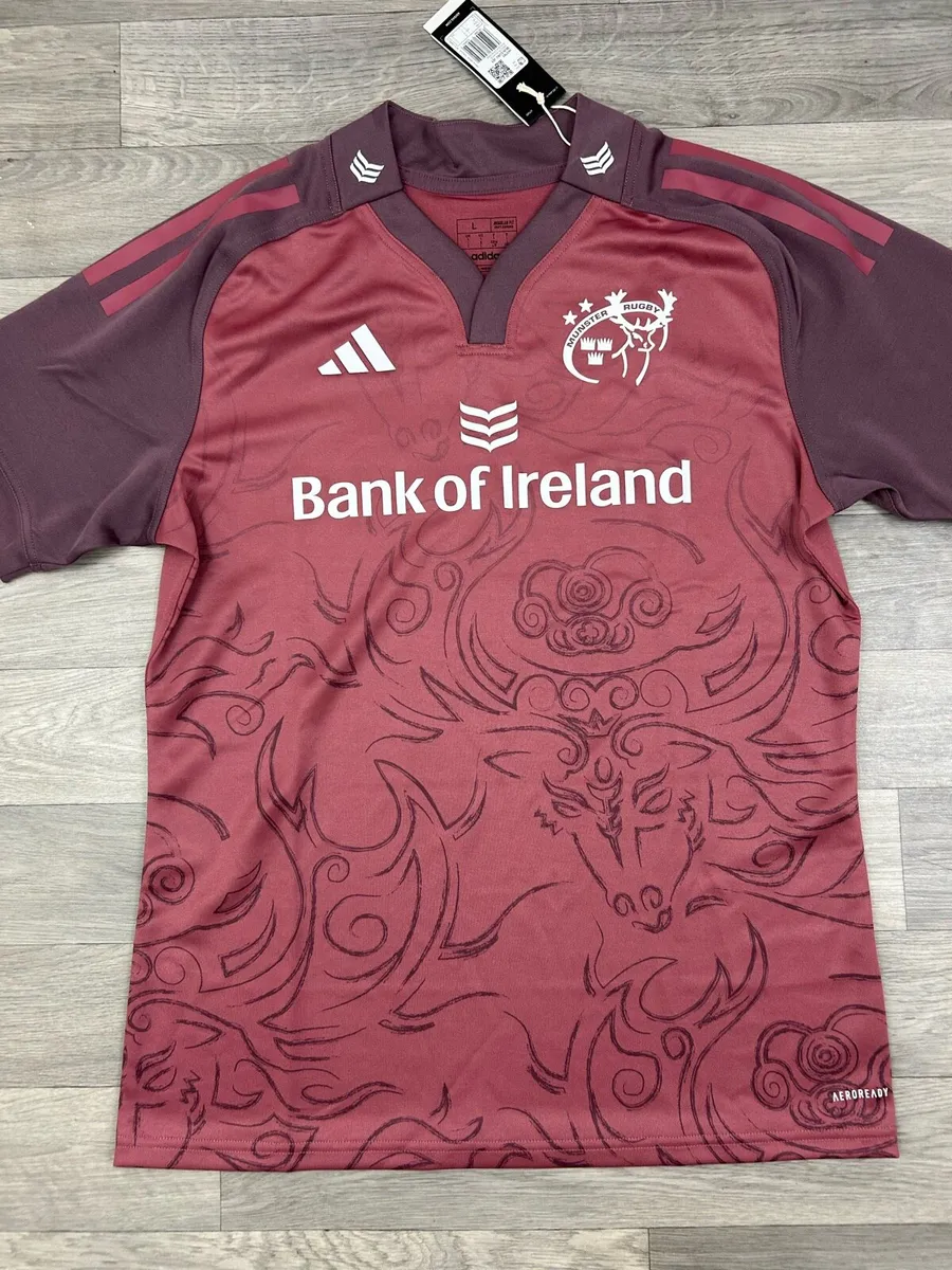 New Adidas Munster Rugby Euro Jersey Shirt Large - Image 2