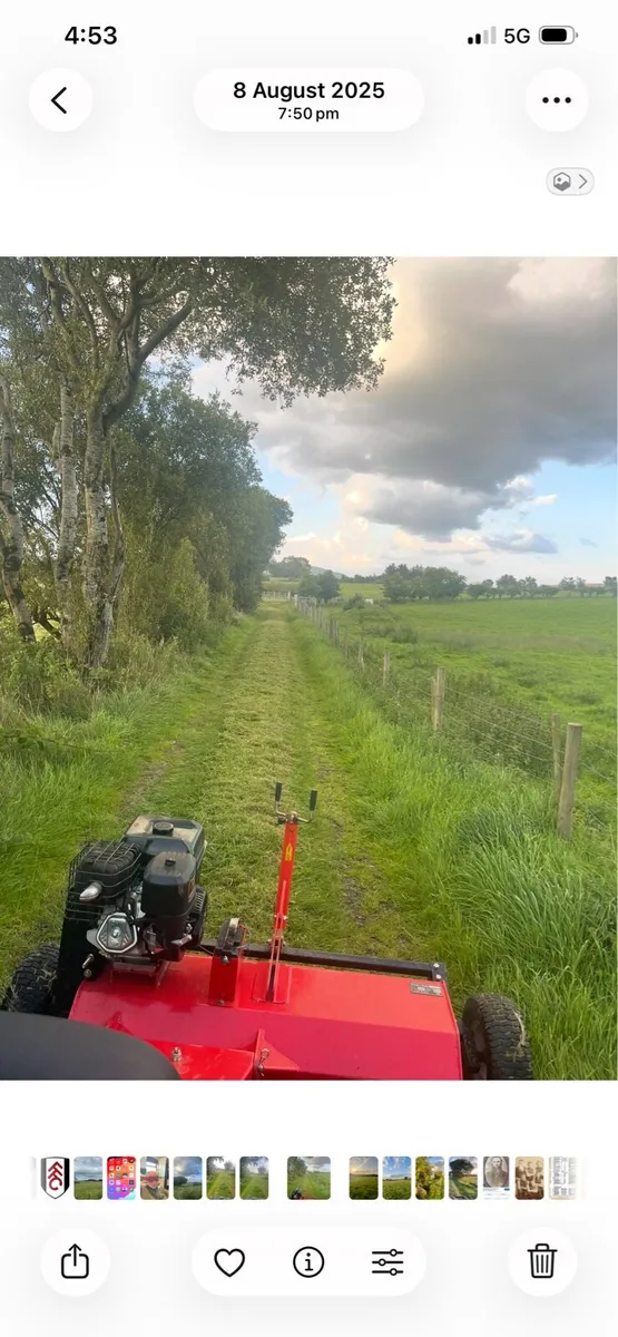 Towed Grass Mower Topper Flail B&S engine ATV Quad - Image 2