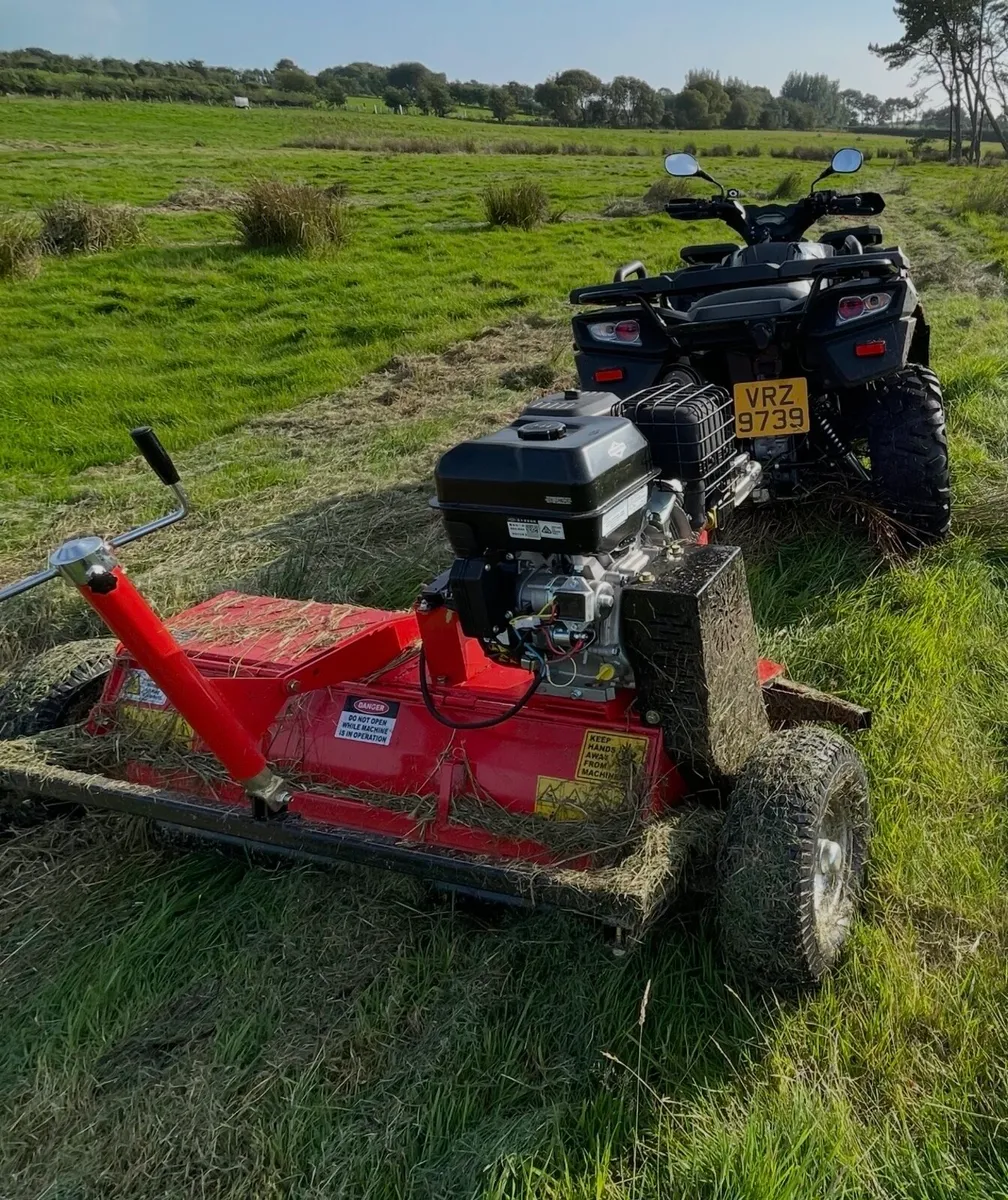 Towed Grass Mower Topper Flail B&S engine ATV Quad - Image 3