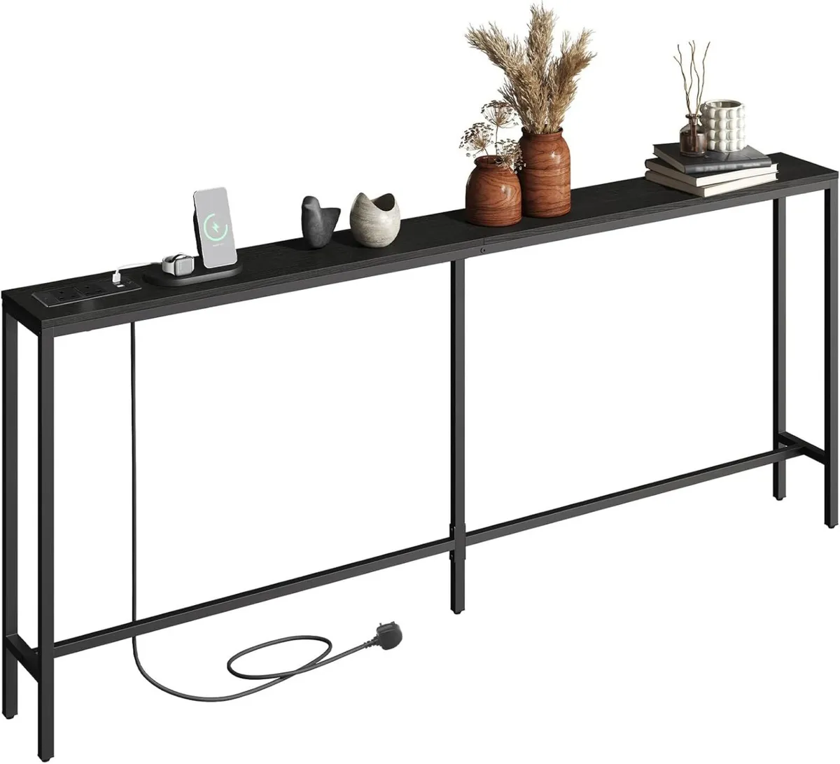 Console Table with Power Outlet 200 CM Narrow - Image 4